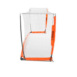 4x12 Soccer Bownet on White Background Side View