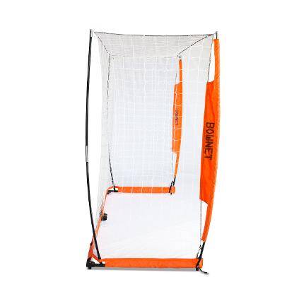 6x18 Soccer Bownet on White Background Side View