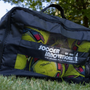 6 Ball soccer carry bag with zipper and mesh panels