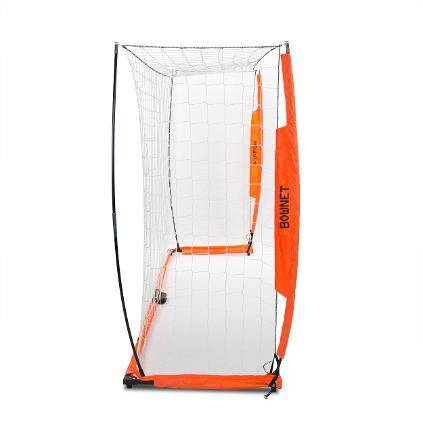 6x12 Soccer Bownet on White Background Side View