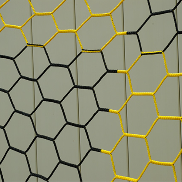 8x24 3mm Hexagonal Box Soccer Nets | Two Tone Soccer Net