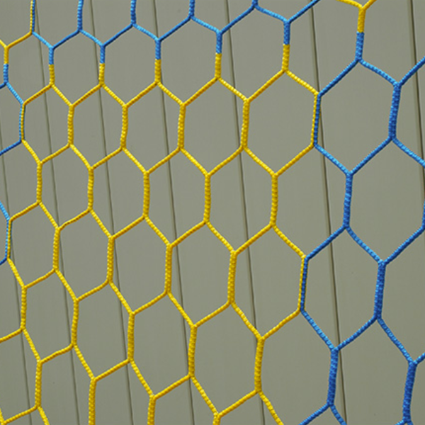 8x24 3mm Hexagonal Box Soccer Nets | Two Tone Soccer Net