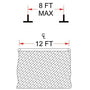 Ceiling Mounting Kit - Parallel - Spanning 8' On Center or Less