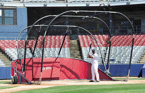 Red Big League Bomber All Star Batting Cage