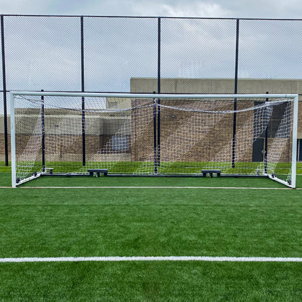 Black and White Diagonal Striped 8′ x 24′ Soccer Net