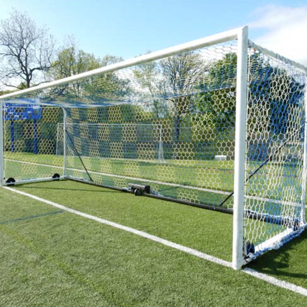 8x24 3mm Hexagonal Box Soccer Nets | Two Tone Soccer Net