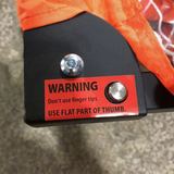 Bownet 7x21 Soccer Goal Warning Label on Back Corner