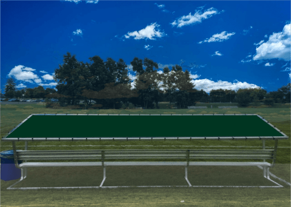 Covered Bench - Forest Green - No Printing