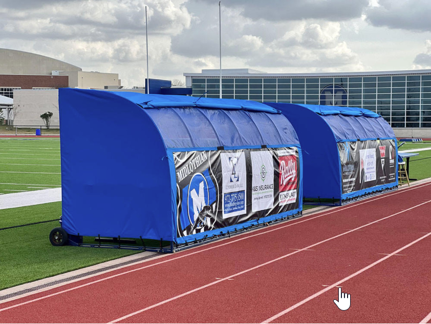 MVP Team Shelter with Rear Air Flaps and Advertising