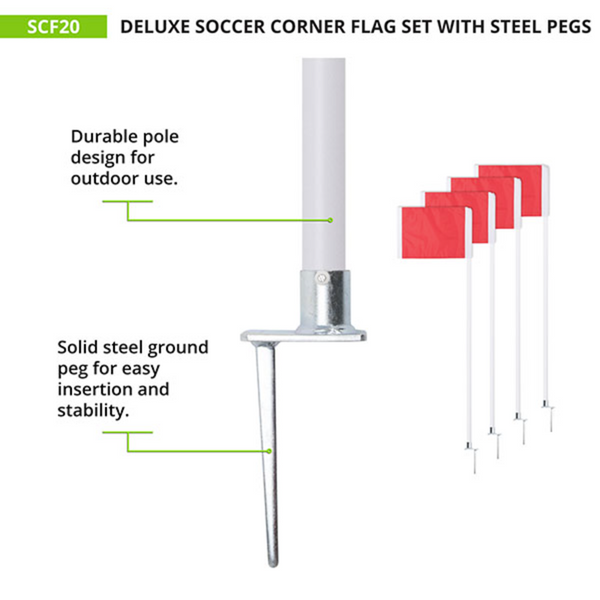 Deluxe Soccer Corner Flags