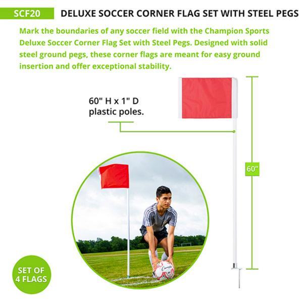 Deluxe Soccer Corner Flags
