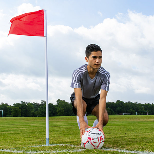 Deluxe Spring Loaded Corner Flag with Player