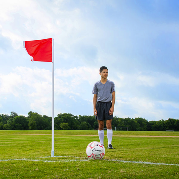 Deluxe Spring Loaded Corner Flag with Player