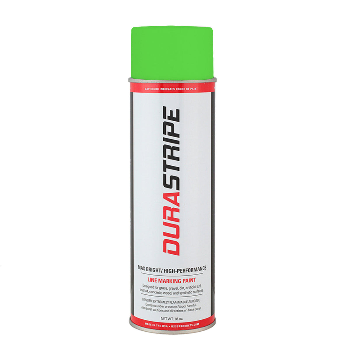 DuraStripe Florescent Green Paint Aerosol Can