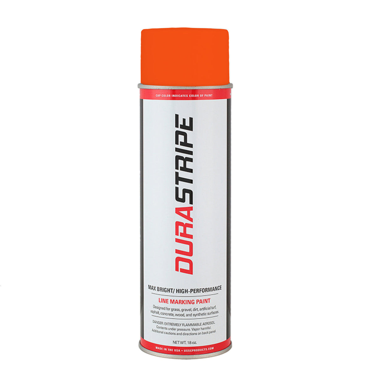 DuraStripe Florescent Orange Paint Aerosol Can