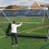 Jaypro Wheel Kit Moving a Field Hockey Goal