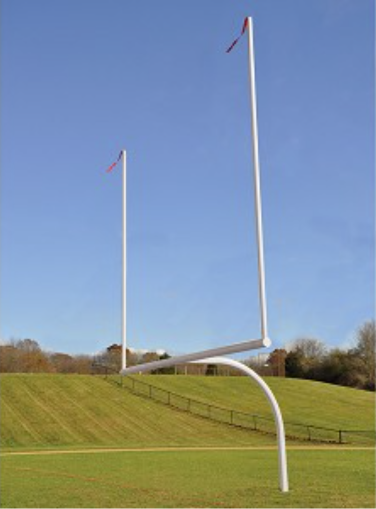 Football GoalPost Semi-Perm Max-1 -White