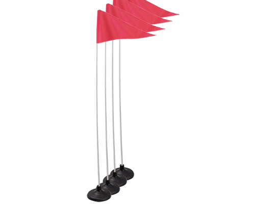 SCF60 Premium Soccer Corner Flags with Weighted Rubber Base