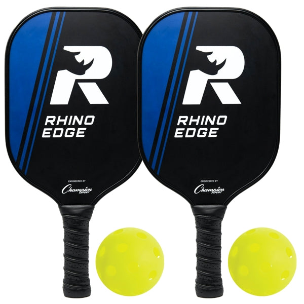 Rhino 2-Player Edge 100 Wooden Pickleball Paddle Set