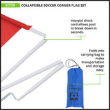 Portable Collapsible Corner Flag Set