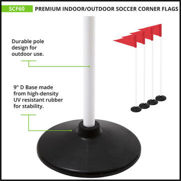 Premium Indoor/Outdoor Corner Flags