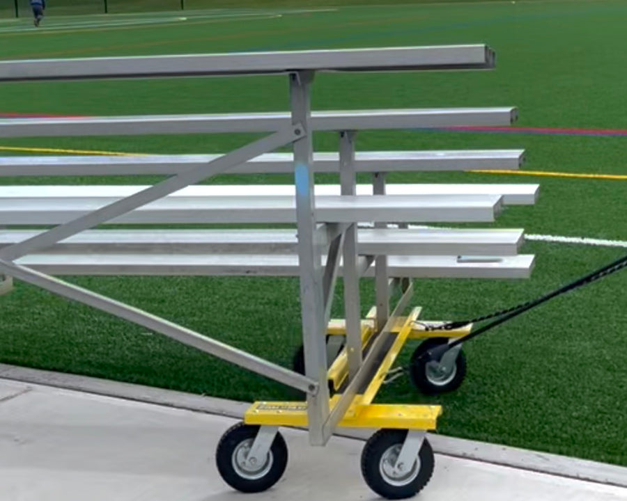 Goal Taxi Transporting Bleachers