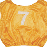 Youth numbered scrimmage vest gold 6 inch numbers front back