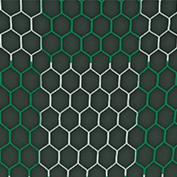 Green - White Checkered 3mm Hex Soccer Net