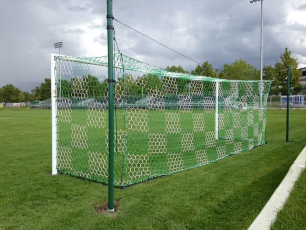 8x24 3mm Hexagonal Box Soccer Nets | Two Tone Soccer Net