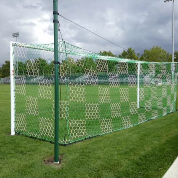 8x24 3mm Hexagonal Box Soccer Nets | Two Tone Soccer Net