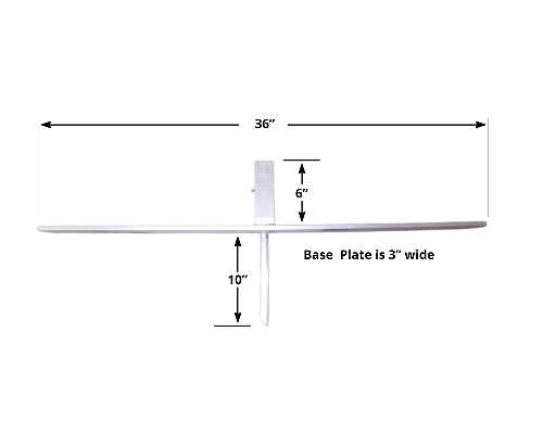Ground Base with Spike - Measurements