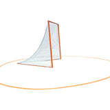 Lacrosse Crease Around Lacrosse Goal - Side View