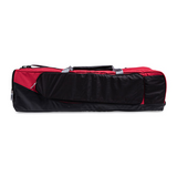 Lacrosse equipment bag detachable side pocket for team customization and storage