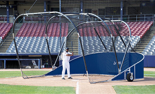 Navy Blue Big Bomber Elite Batting Cage