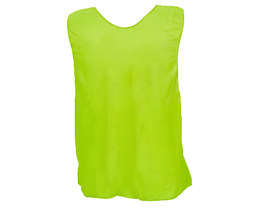 Youth neon green practice scrimmage vest high visibility mesh