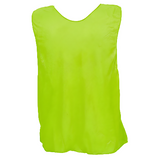 Youth neon green practice scrimmage vest high visibility mesh