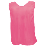 Youth neon pink practice scrimmage vest breathable mesh