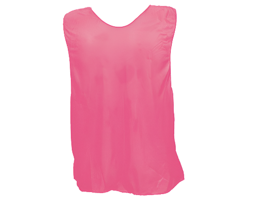 Youth neon pink practice scrimmage vest breathable mesh