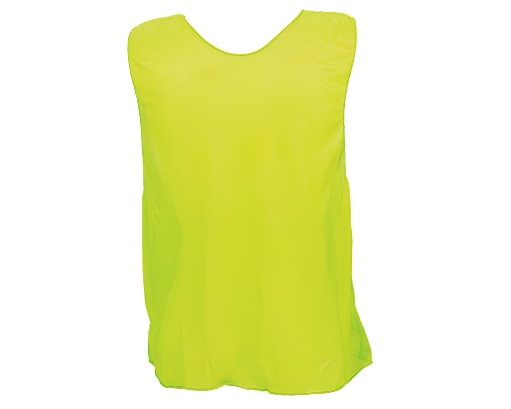 Youth neon yellow scrimmage vest high visibility practice vest