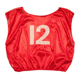 Red Numbered Scrimmage Vest