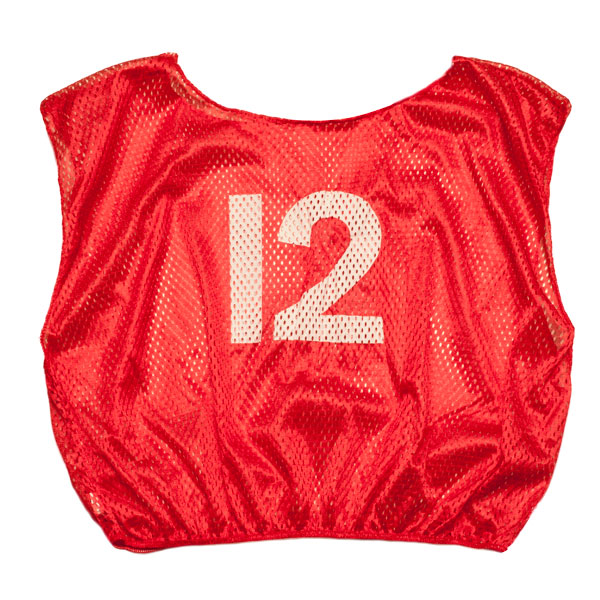 Red Numbered Scrimmage Vest