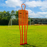 Orange pro training mannequin for soccer coaching sessions