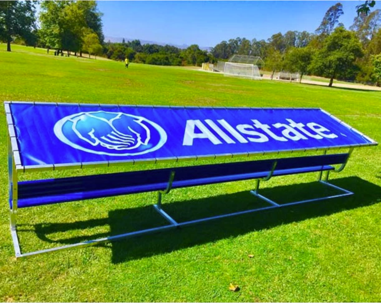 Pevo 21 ft Covered Team Bench - Allstate
