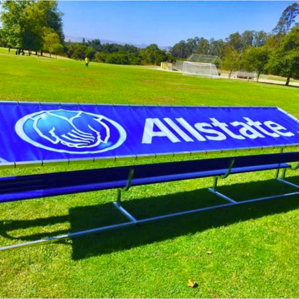 Pevo 21 ft Covered Team Bench - Allstate