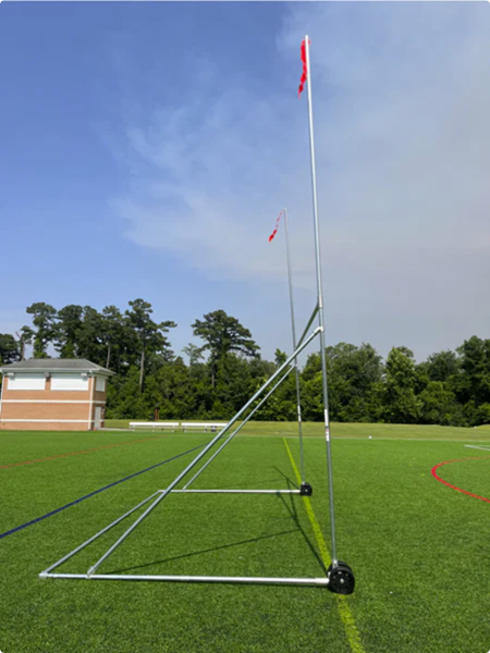 Pevo Portable Football Goalpost - Side View