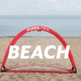 PUGG Ultra Weighted Pop-up Goal on the Beach