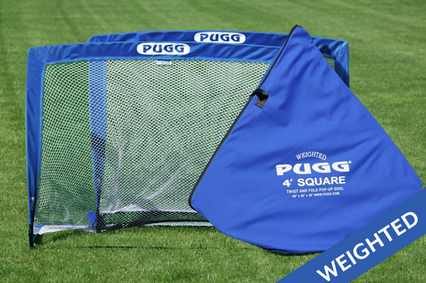 PUGG Ultra U90 4 foot weighted pop-up soccer goals for advanced youth training