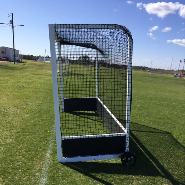 PEVO Championship Field Hockey Goal - Side View with Back Raised
