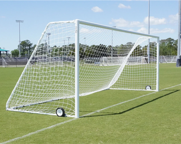 Pevo Channel Soccer Goals - Front Angle View