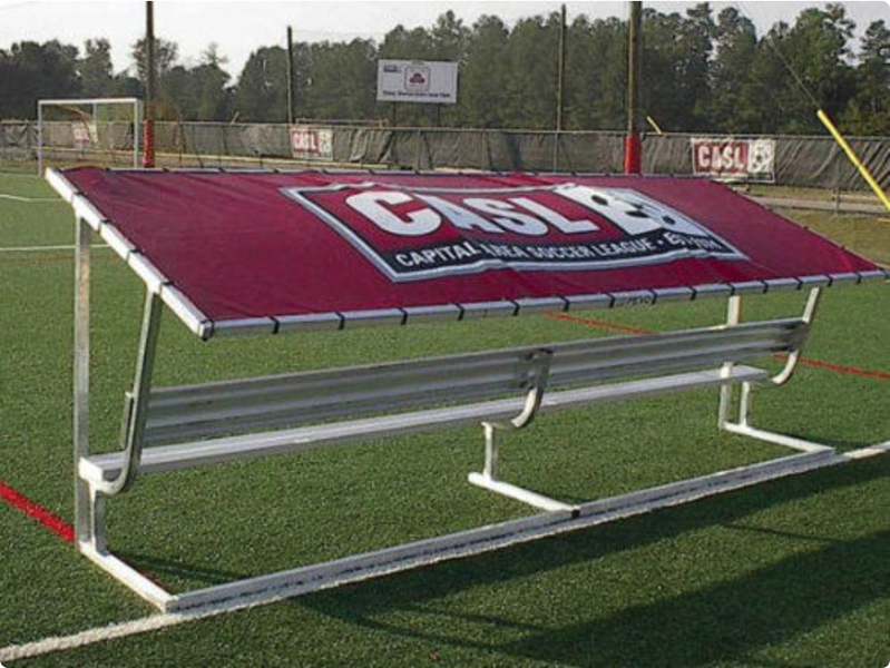 PEVO Covered Team Benches